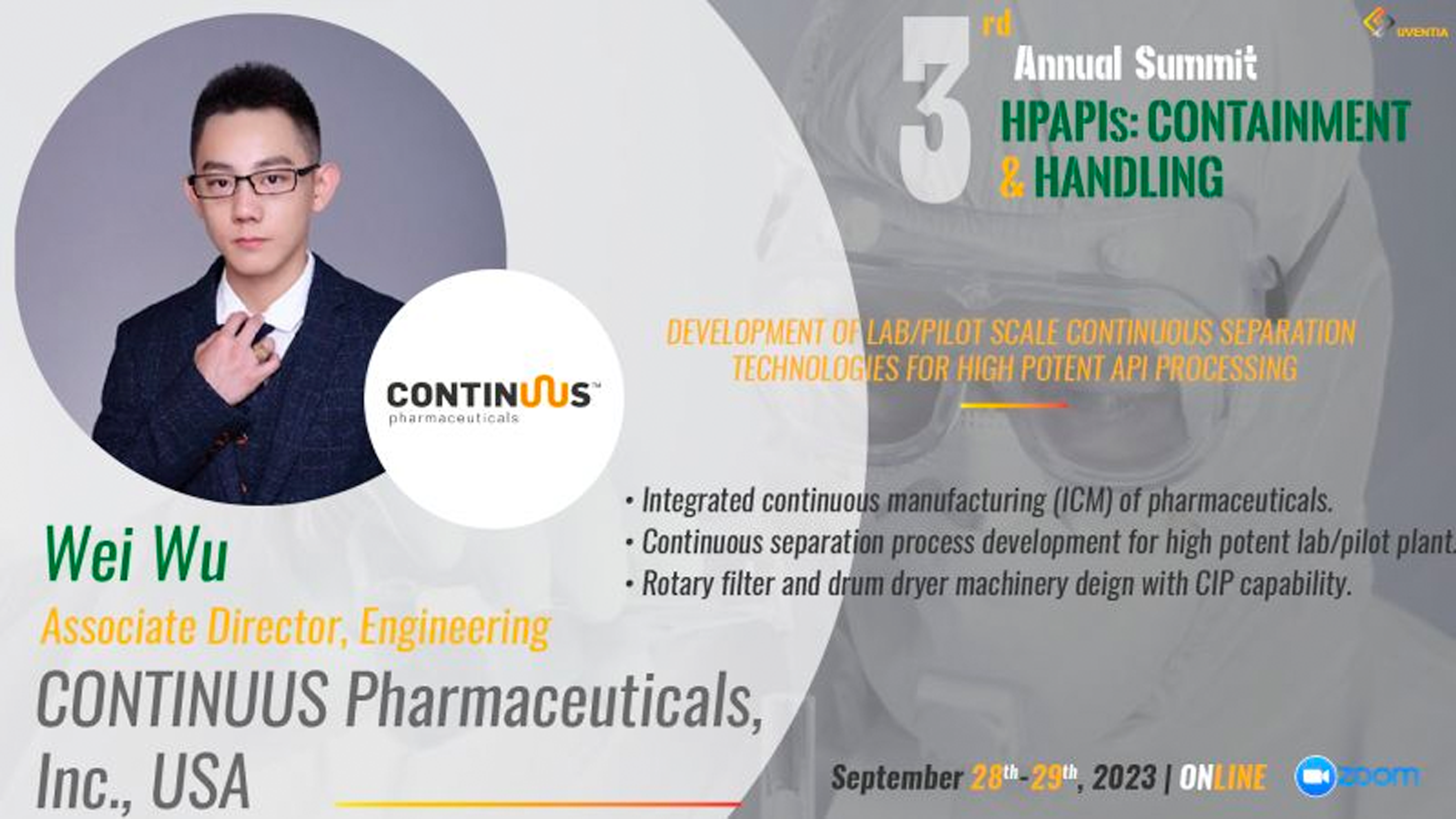 CONTINUUS is presenting at the 3rd annual HPAPIs Summit
